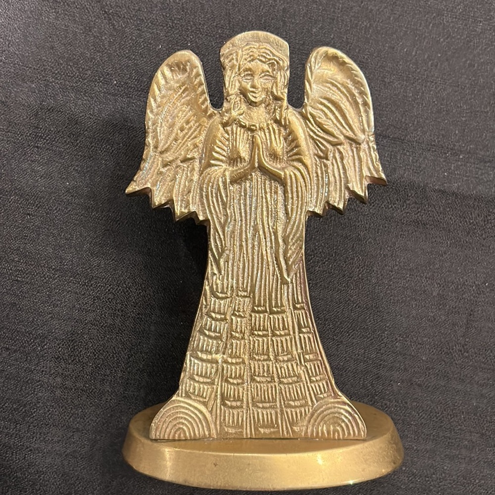 Brass Angel Candle Holder